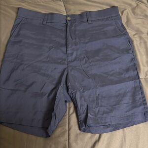 Roundtree & Yorke Navy Flat Front Shorts
